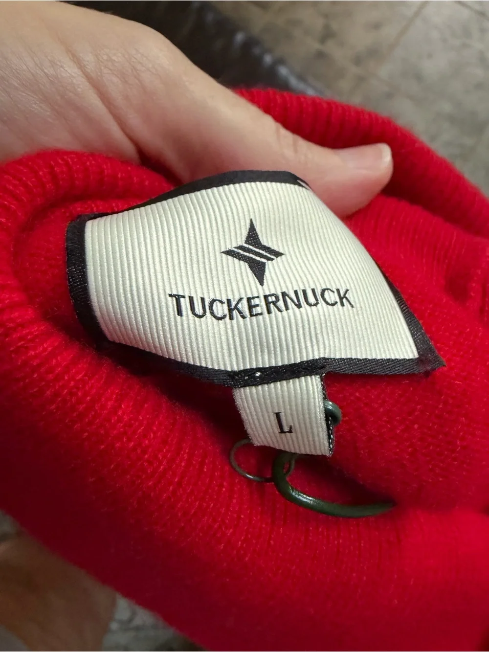 NWT Tuckernuck Martin Red Cashmere Turtleneck Sweater